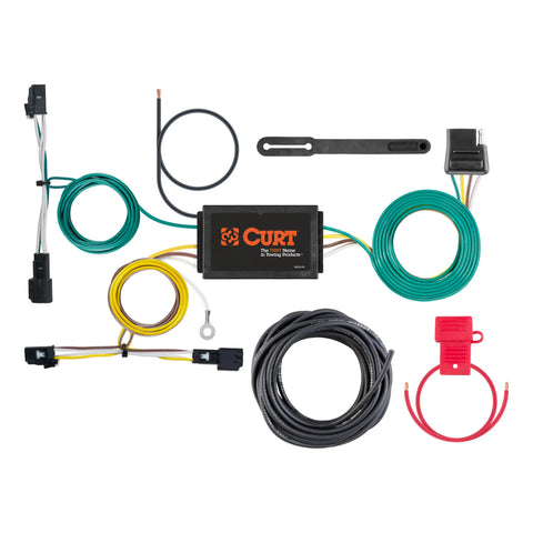 CURT 56313 - Custom Wiring Harness 4-Way Flat Output Select Chevrolet Malibu Premier