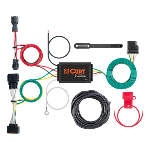 CURT 56321 - Custom Wiring Harness 4-Way Flat Output Select Kia Sportage