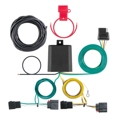CURT 56333 - Custom Wiring 4-Flat Select Town and Country Durango Grand Caravan Patriot