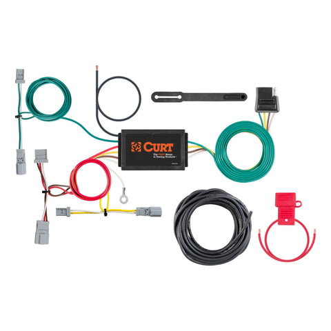 CURT 56341 - Custom Wiring Harness 4-Way Flat Output Select Honda Civic