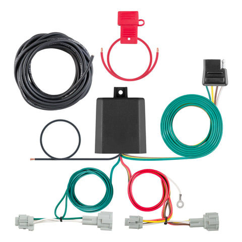 CURT 56342 - Custom Wiring Harness 4-Way Flat Output Select Nissan Quest