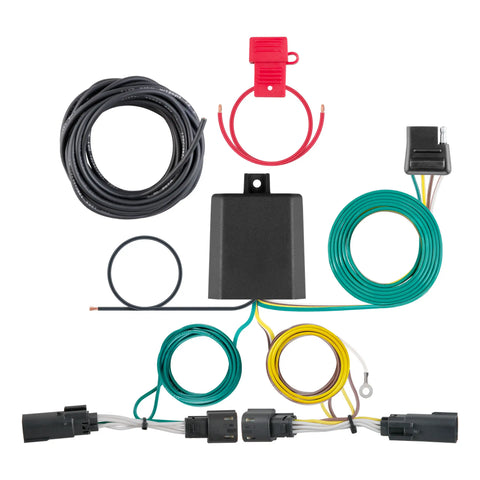 CURT 56343 - Custom Wiring Harness 4-Way Flat Output Select Ford Flex