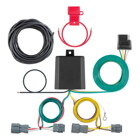 CURT 56347 - Custom Wiring Harness 4-Way Flat Output Select Hyundai Entourage Kia Sedona