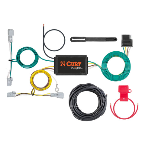 CURT 56387 - Custom Wiring Harness 4-Way Flat Output Select Chevrolet Malibu