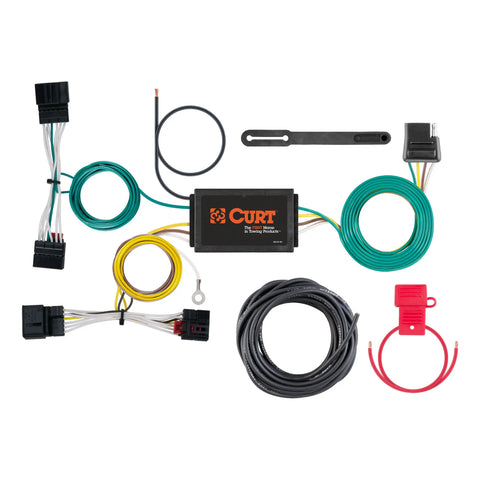 CURT 56388 - Custom Wiring Harness 4-Way Flat Output Select Volkswagen Passat