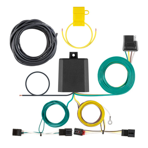 CURT 56391 - Custom Wiring Harness 4-Way Flat Output Select Volkswagen Golf Alltrack