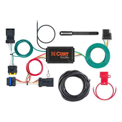 CURT 56400 - Custom Wiring Harness 4-Way Flat Output Select Nissan Versa