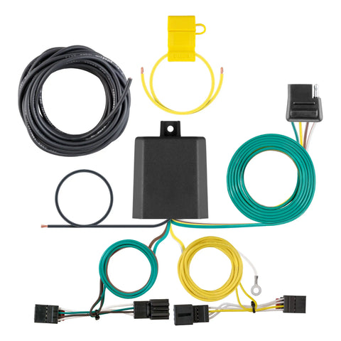CURT 56422 - Custom Wiring Harness 4-Way Flat Output Select Volkswagen Tiguan