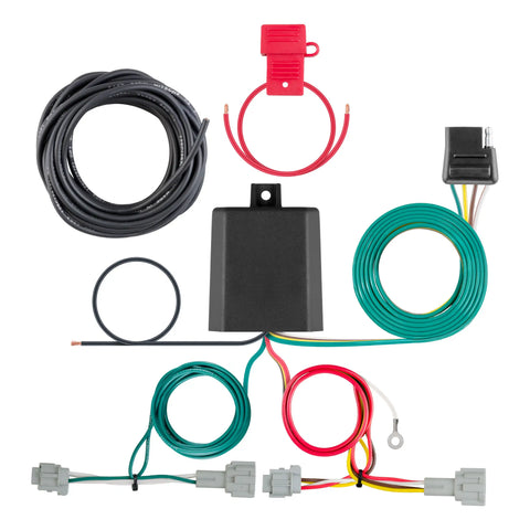 CURT 56459 - Custom Wiring Harness 4-Way Flat Output Select Nissan Rogue