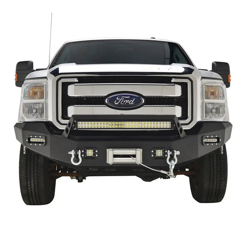 Paramount Automotive 57-0114 - 11-16 Ford F-250/F-350/F-450 LED Front Winch Bumper