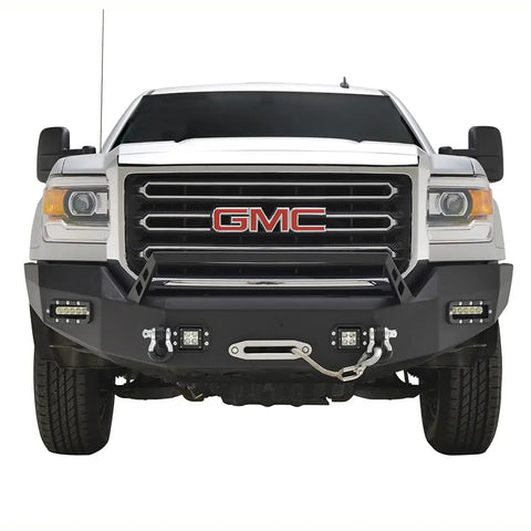Paramount Automotive 57-0504 - 15-19 GMC Sierra 2500 LED Front Winch Bumper