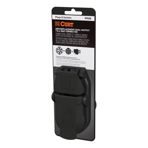 CURT 57020 - OEM Replacement Dual-Output 7 and 4 Way Connector
