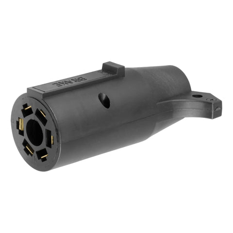 CURT 57660 - Electrical Adapter (7-Way RV Blade to 6-Way Round Trailer Center Pin Brake)