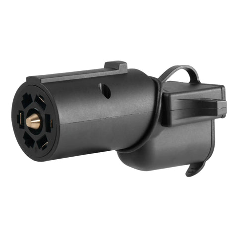 CURT 57724 - Adapter with Backup Alarm (7-Way RV Blade Vehicle to 4-Way Flat Trailer)