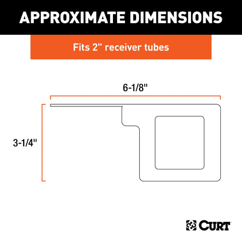 CURT 58001 - Easy-Mount Wiring Bracket for 4 or 5-Way Flat (2in. Receiver)