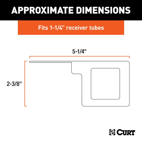 CURT 58002 - Easy-Mount Wiring Bracket for 4 or 5-Way Flat (1-1/4in. Receiver)