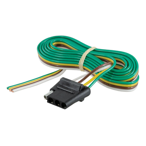 CURT 58042 - Vehicle-Side 4-Pin Flat Trailer Wiring Harness with 48-Inch Wires