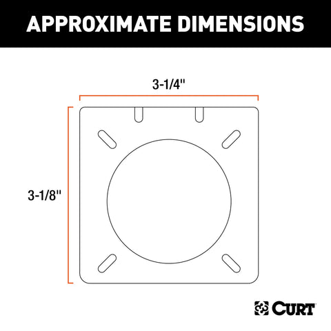 CURT 58520 - Connector Mounting Bracket for 7-Way USCAR Socket