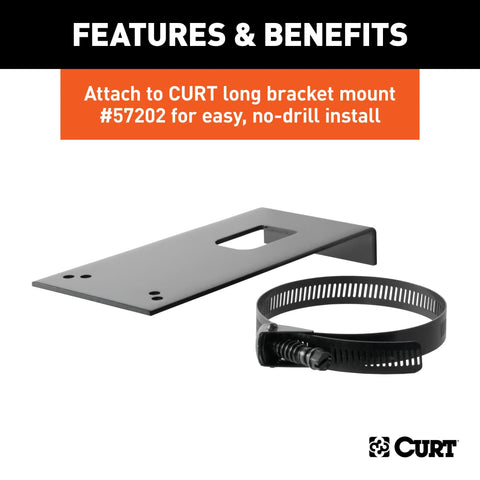 CURT 58520 - Connector Mounting Bracket for 7-Way USCAR Socket