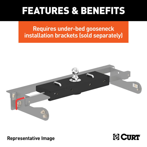CURT 121263 Class 2 Trailer Hitch, 1-1/4 Ball Mount, Select Hyundai Tucson, Kia Sportage