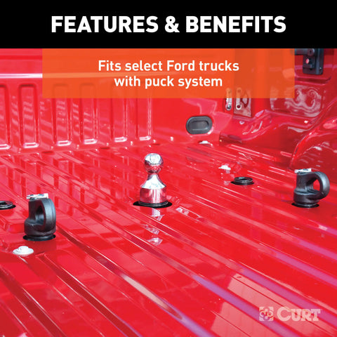 CURT 60629 - OEM Puck System 2-5/16in. Gooseneck Ball Chevrolet Ford GMC Nissan Ram (30K