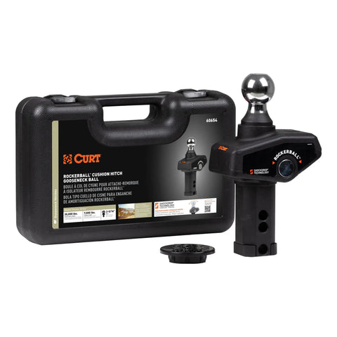 CURT 60654 - RockerBall 2-5/16-Inch Cushion Hitch Gooseneck Ball 30000 lbs