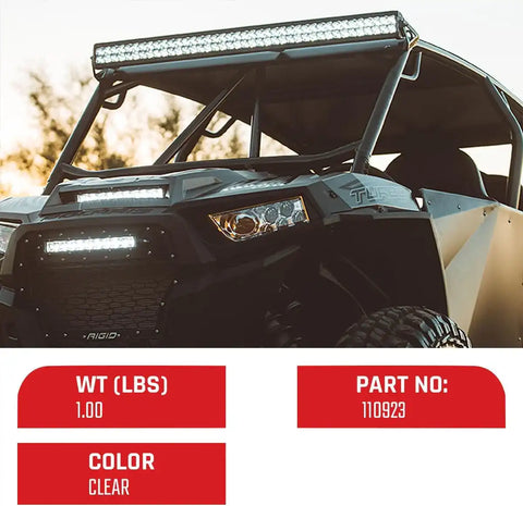 RIGID Industries 110923 - COVER 10in. E-SERIES CLR