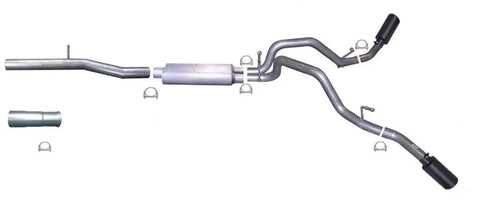 Gibson Performance Exhaust 65637B Black Elite Cat-Back Dual Extreme System Stainless