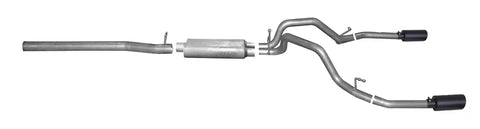Gibson Performance Exhaust 65677B Black Elite Cat-Back Dual Split System Stainless