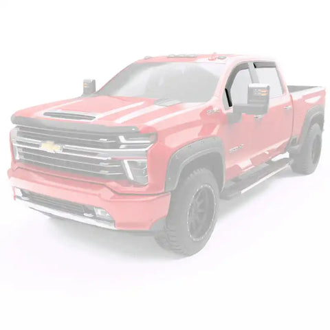 EGR 571661 in-channel window visors front/rear set dark smoke finish