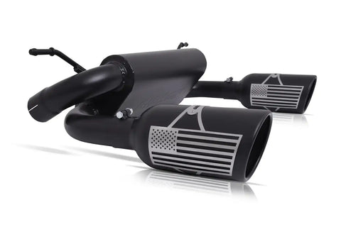 Gibson Performance Exhaust 70-0001 Patriot Series Cat-Back Dual Split System Black Ceramic