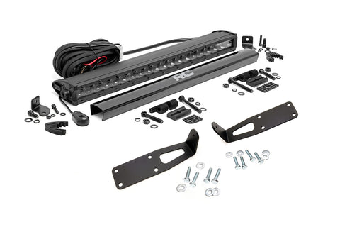 LED Light Kit | Bumper Mount | 20" Black Single Row | Ram 2500 (03-10)/2500 (11-18)/3500 (11-18) 
