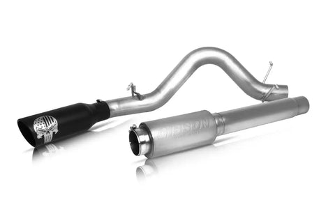 Gibson Performance Exhaust 76-0012 Patriot Skull Cat-Back Single System Stainless