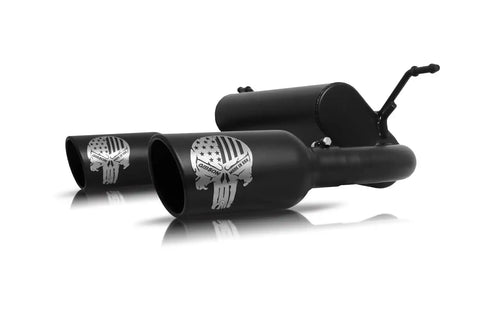 Gibson Performance Exhaust 76-0038 Patriot Skull Cat-Back Dual System Stainless