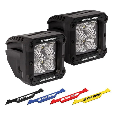 Pro Comp Suspension 76413P 2X2 Square 5W Led Flood Pair