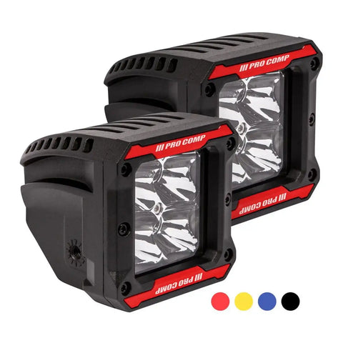 Pro Comp Suspension 76414P 2X2 Square 3W Led Spot Pair