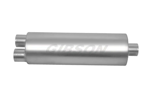 Gibson Performance Exhaust 788050S SFT Superflow Dual/Center Round Muffler Stainless