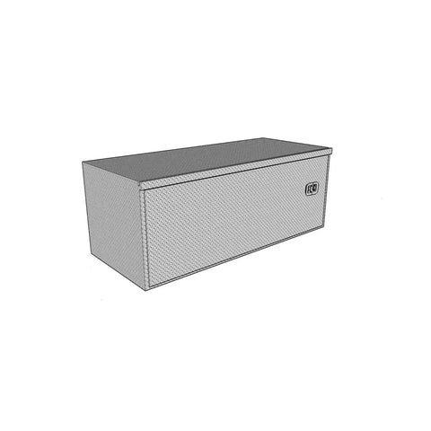 Westin 80-HBD2430 - Brute HD Under Body Tool Box Polished Aluminum 24 in. x 30 Swing Door