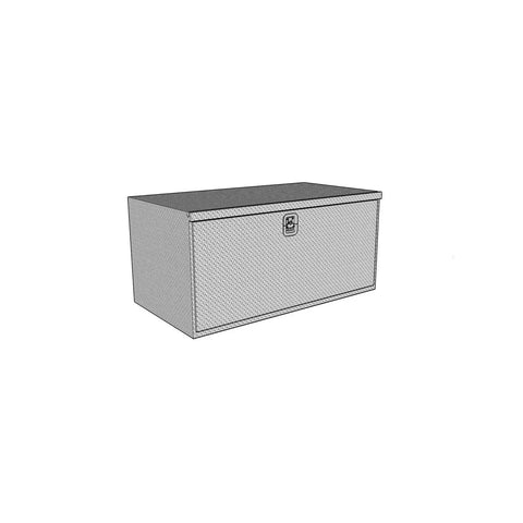 Westin 80-HUB2424 - Brute HD Under Body Tool Box Polished Aluminum 24 in. x Drop Down Door