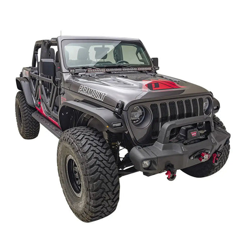 Paramount Automotive 81-21104 - 2018-2022 Jeep JL/Gladiator JT Jeep Fender Flares