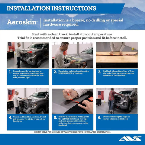 Auto Ventshade (AVS) 322192 - Aeroskin Hood Protector Smoke