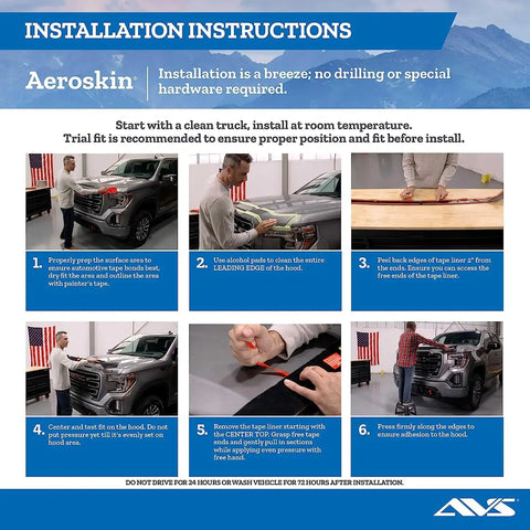 Auto Ventshade (AVS) 322041 - Aeroskin Hood Protector Smoke