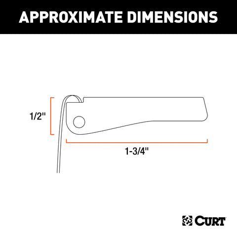 CURT 81999 - Replacement Clevis Hook Safety Latch for #81950