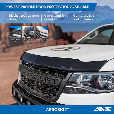 Auto Ventshade (AVS) 322041 - Aeroskin Hood Protector Smoke