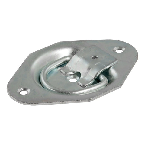 CURT 83601 - 1-3/8in. x 1-7/8in. Recessed Tie-Down Ring (1200 lbs Clear Zinc)