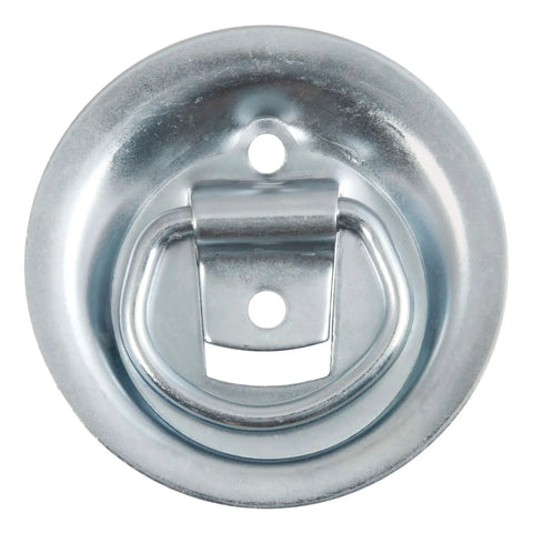 CURT 83710 - 1-1/8in. x 1-5/8in. Recessed Tie-Down Ring (1000 lbs Clear Zinc)