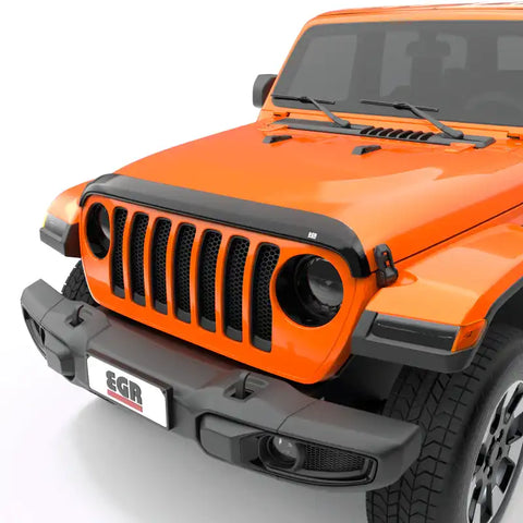 EGR 305251 - Jeep 2018+ Wrangler / 2020+ Gladiator Superguard Hood Shield - Dark Smoke
