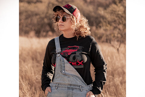 Rough Country T-Shirt | Long Sleeve | Vertex | Black | LG