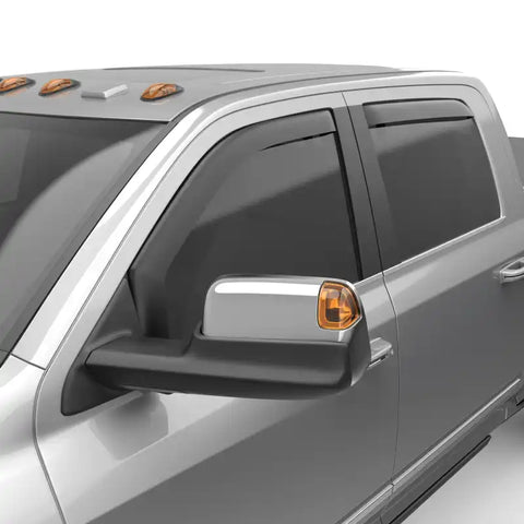 EGR 572865 - 19-23 Ram 2500/3500 In-Channel Window Visors Front/Rear Set Matte Black Crew Cab