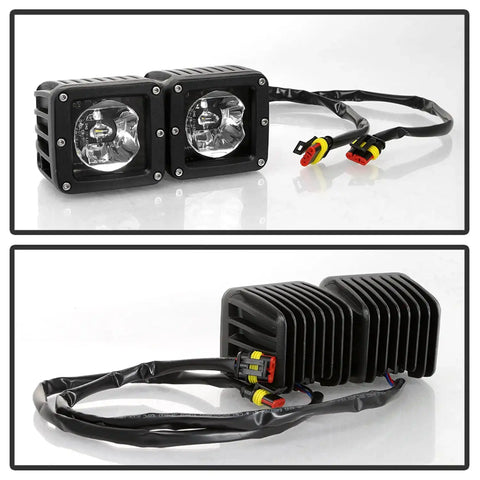 Spyder Auto 9045424 Full LED Fog Lights- Clear -